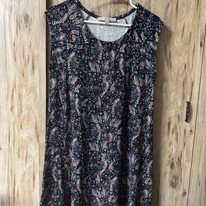 LOFT Floral Sleeveless Dress